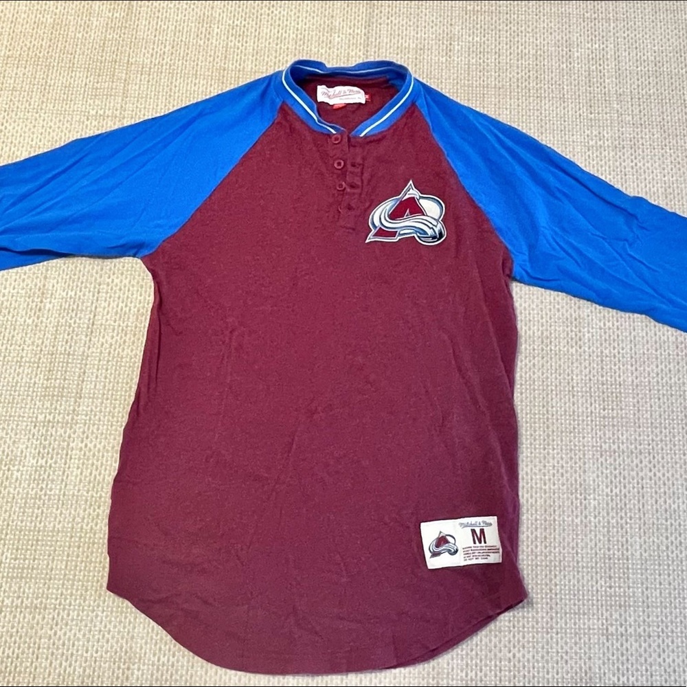 Colorado Avalanche Baseball Tee 3/4 Sleeve